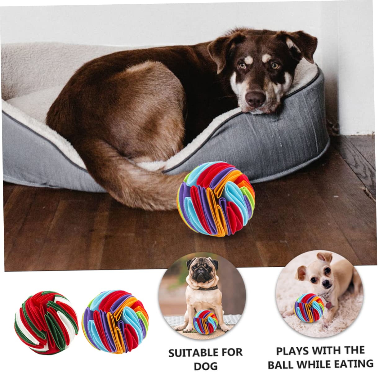 Toddmomy 4piezas Pelota De Olores para Perros Juguete Interactivo De Entrenamiento Estimula El y Controla La Alimentación De Diseño Resistente y Duradero para Perros Pequeños y Medianos
