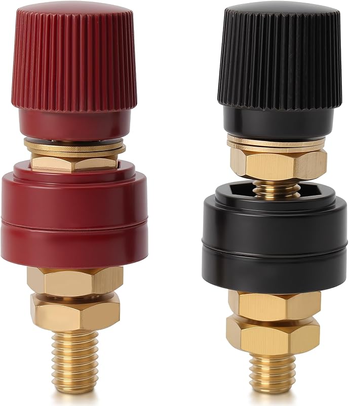 Kit de terminais de bateria AUTOKAY com prisioneiro 5/16" e conexão para distribuição – 2 unidades