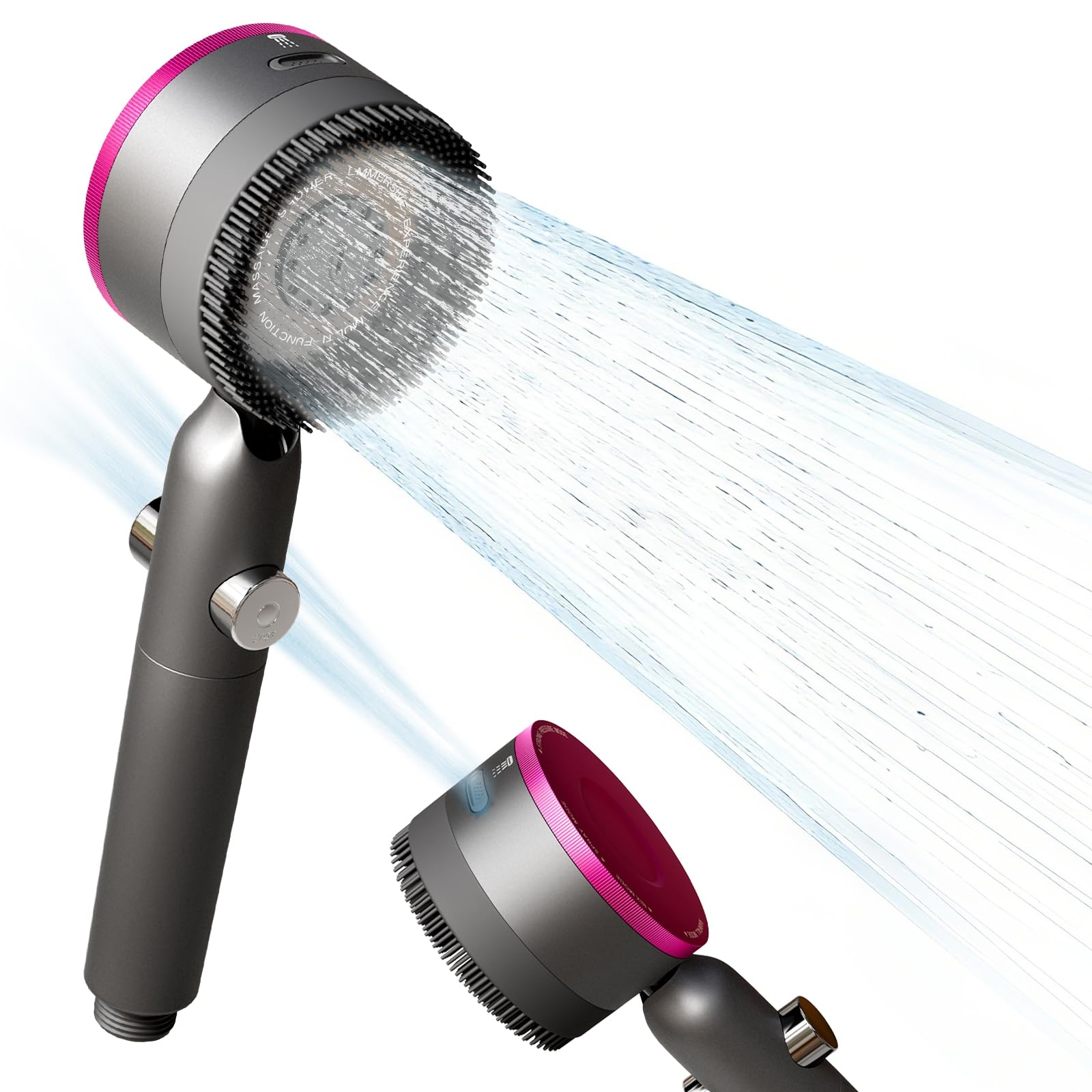 Arbudspro Hard Water Filter Shower Head and Hose,4-Spray High Pressure