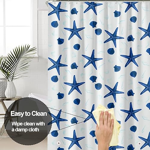 Miniatura 4 de Forro de plástico para ducha, forro de cortina de ducha de PEVA 4G de alta calidad con ojales inoxidables y 3 imanes pesados, cortina de ducha