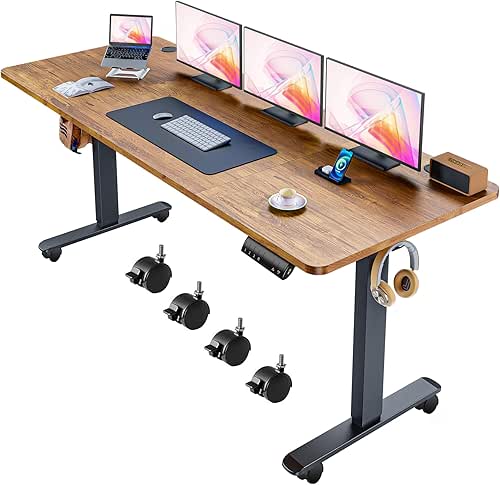 Electric Adjustable Standing Desk, 70'' x 27''Sit Stand Table with