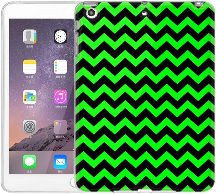 Apple iPad Mini Chevron Zig Zag Green & Black Phone Case Cover