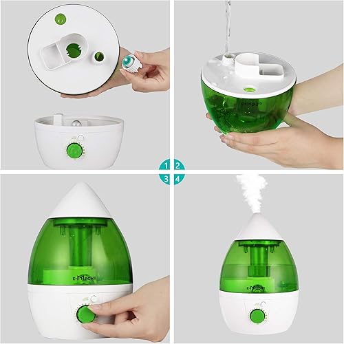 Miniatura 5 de TRY & DO Humidificador de plantas pequeñas para interiores hasta 12 horas Humidificador de aire 1L con luz nocturna opcional humidificadores de