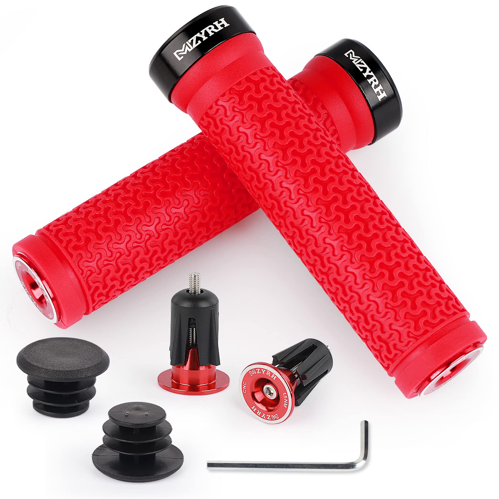 SE Bike Life Fahrradgriffe – Rot, Aus Komfortablem Gummi, 135mm