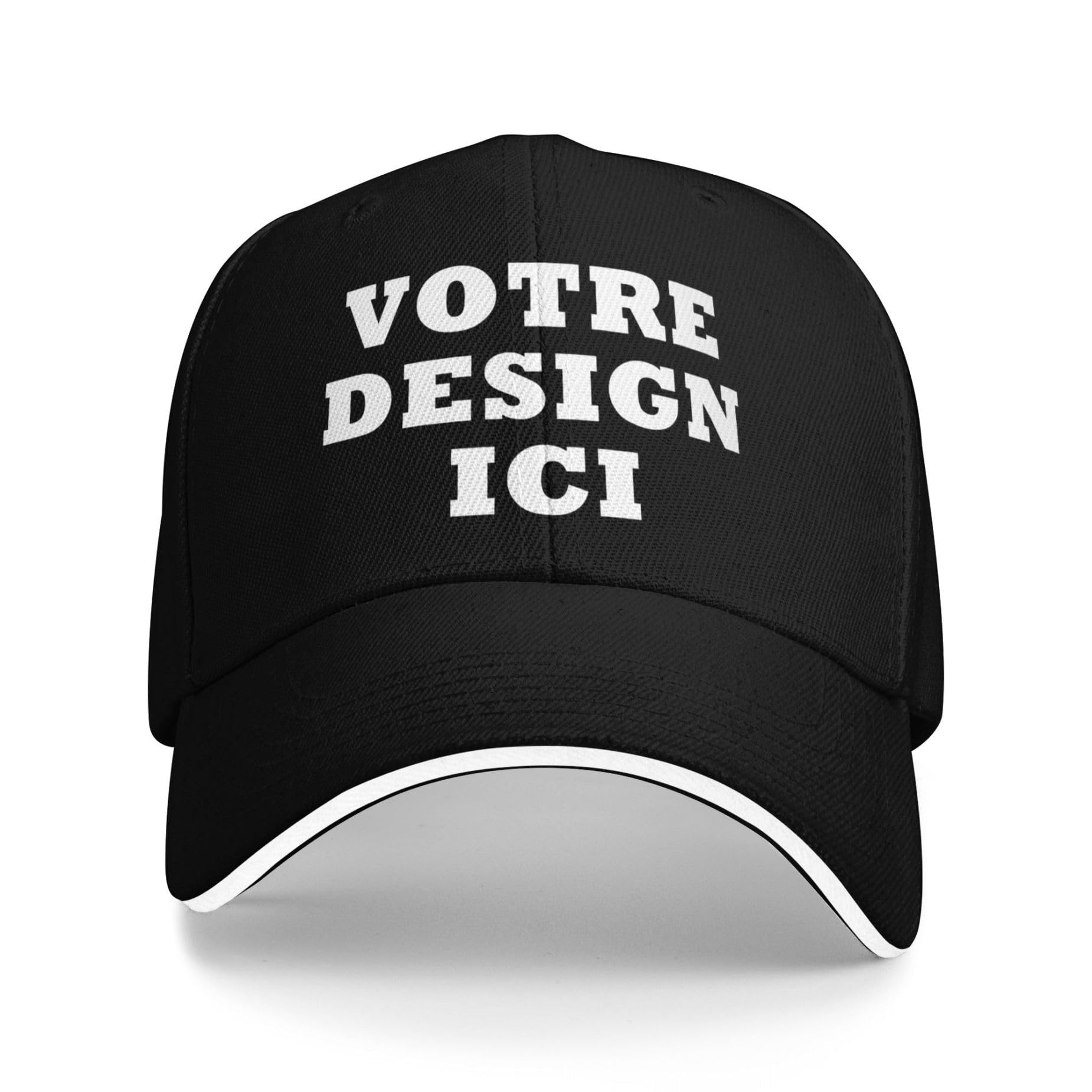 Casquette Baseball Personnalisée Photo Nom Texte Hommes Femmes
