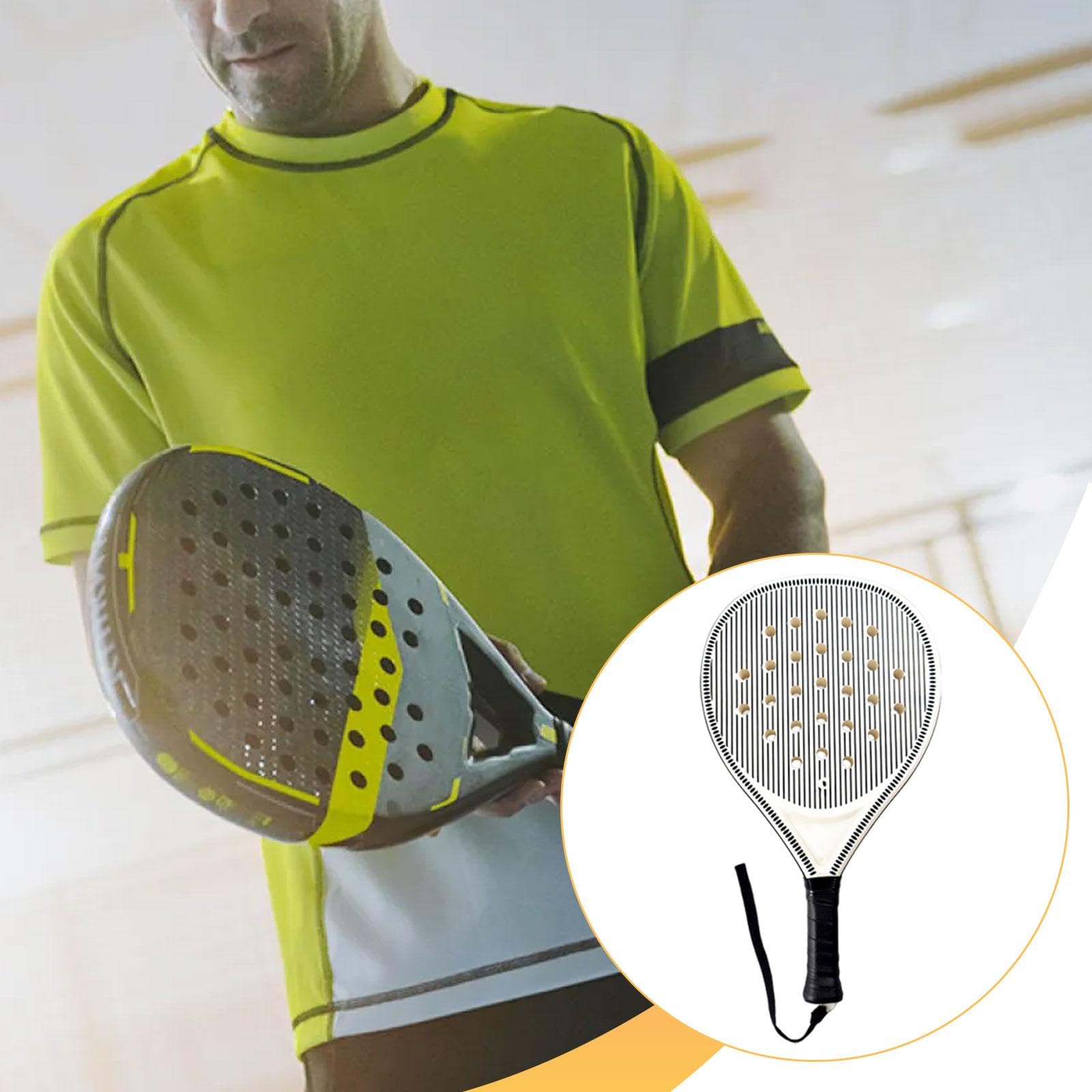 Pala de Pádel Robusta con Empuñadura Antideslizante Espuma de Absorción para Principiantes Adultos Entrenamiento Adecuada para Deporte en Exteriores Y