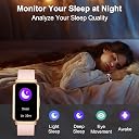 GADIXY Fitness Tracker,Smart Watch with 24/7 Heart Rate/Step Counter/Calories,Activity Tracker,Health Tracker with Blood Pressure Sleep Monitor,IP68 Fitness Watches for Women Android&iOS Gold+Pink gallery image