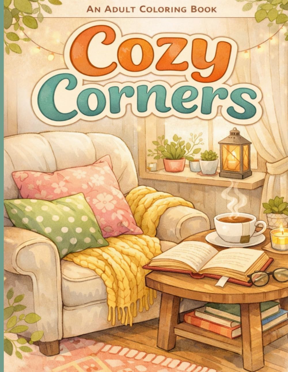 Cozy Corners: A Cozy & Comfort Adult Coloring Book for Relaxation and Calm