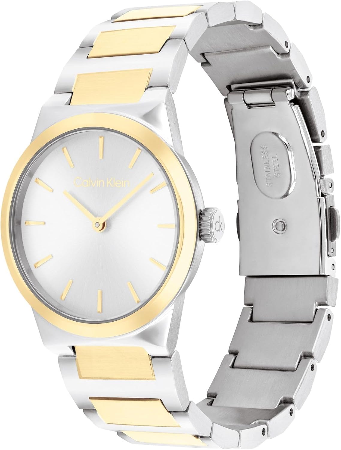 Calvin Klein Women's CK Linear Elegance - 32mm 2H Quartz Slim Watch - Stainless Steel Bracelet - Premium Fashion Timepiece for All Occasions - Gift for Her