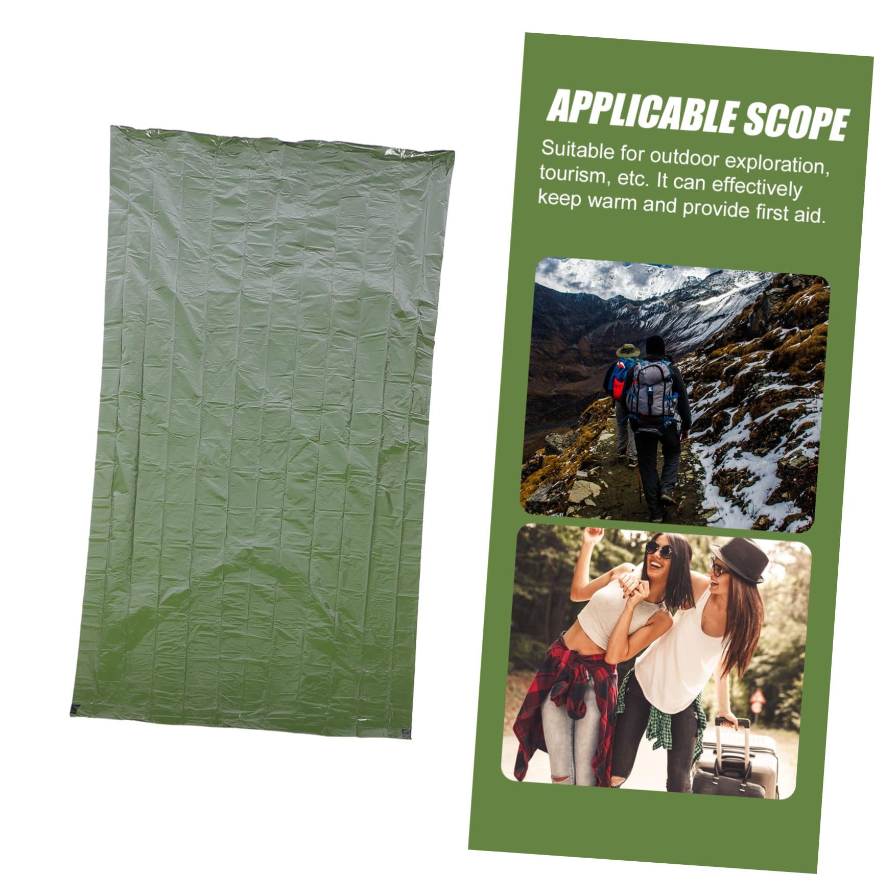 UPKOCH Notfall Schlafsack Pe Aluminiumfolie Ultraleichter und Tragbarer Schlafsack mit Kompressionssack Winddicht für Notfälle Wiederverwendbar und Kompakt