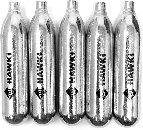 Miniatura 8 de Hawki - Cartuchos de CO2 de 0.42 oz para pistolas de aire, pistolas BB, pistolas de Airsoft y accesorios de paintball Cilindros de CO2 0.42 oz