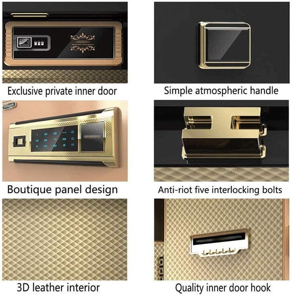 Electronic Luxury Digital Safe Deposit Box Keyboard Lock Home Office Hotel Business Jewelry Cash Use Storage Money