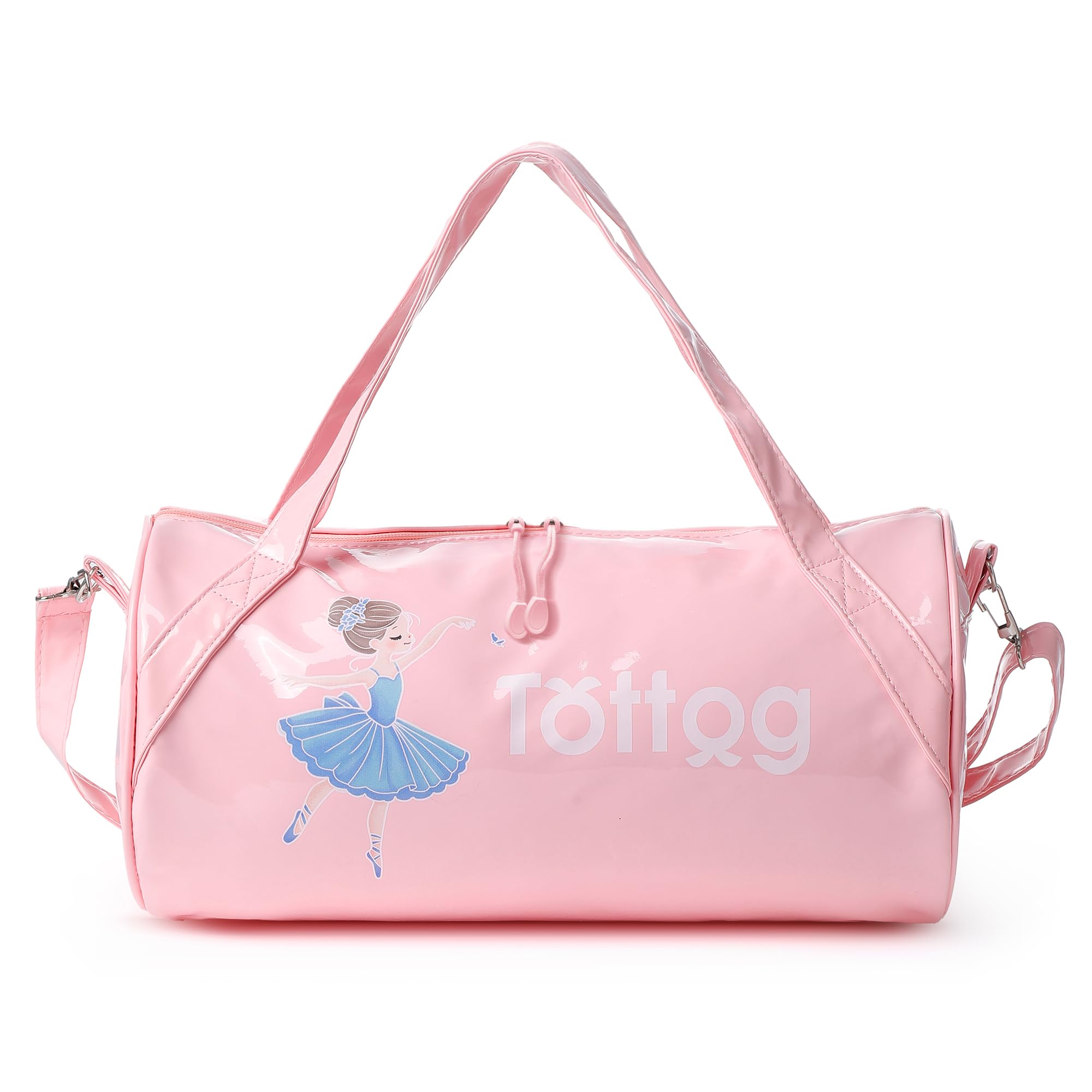 Tottog Sports Ballet Dance Waterproof Duffle Bag for Little Girls, Toddlers, Kids