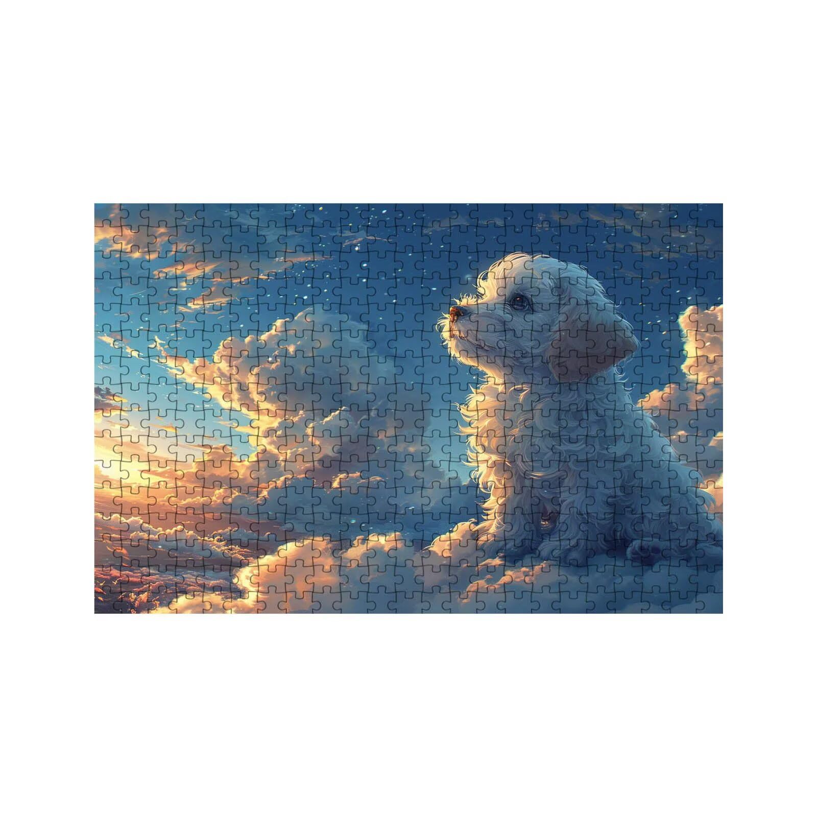 Puzzle 3000 Teile, Hund Puzzle 3000 Teile Erwachsene Tier Holzpuzzle Erwachsene 80 x 120CM, Klassische Puzzles für Geschicklichkeitsspiel Die Ganze Familie Zusammen für Wanddeko Geschenke LZPT-00261