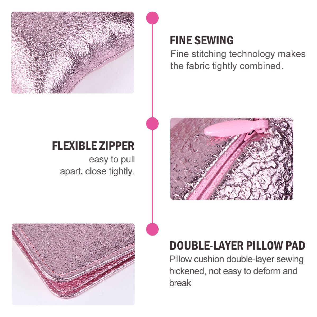 2pcs Foldable PU Leather Nail Hand Rest Pillow for Manicure Work