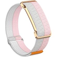 Nylon Sport Wrist Strap Compatible with Google Fitbit Air Bands, Adjustable Breathable Replacement Soft Nylon Loop Wristband for Women/Men, Lightweight, Durable Metal Frame, Hook-and-loop