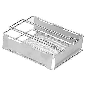 Stove Toaster, Durable Portable Camping Toaster Rack, Foldable Barbecue Tool for Hiking Camping Fishing P