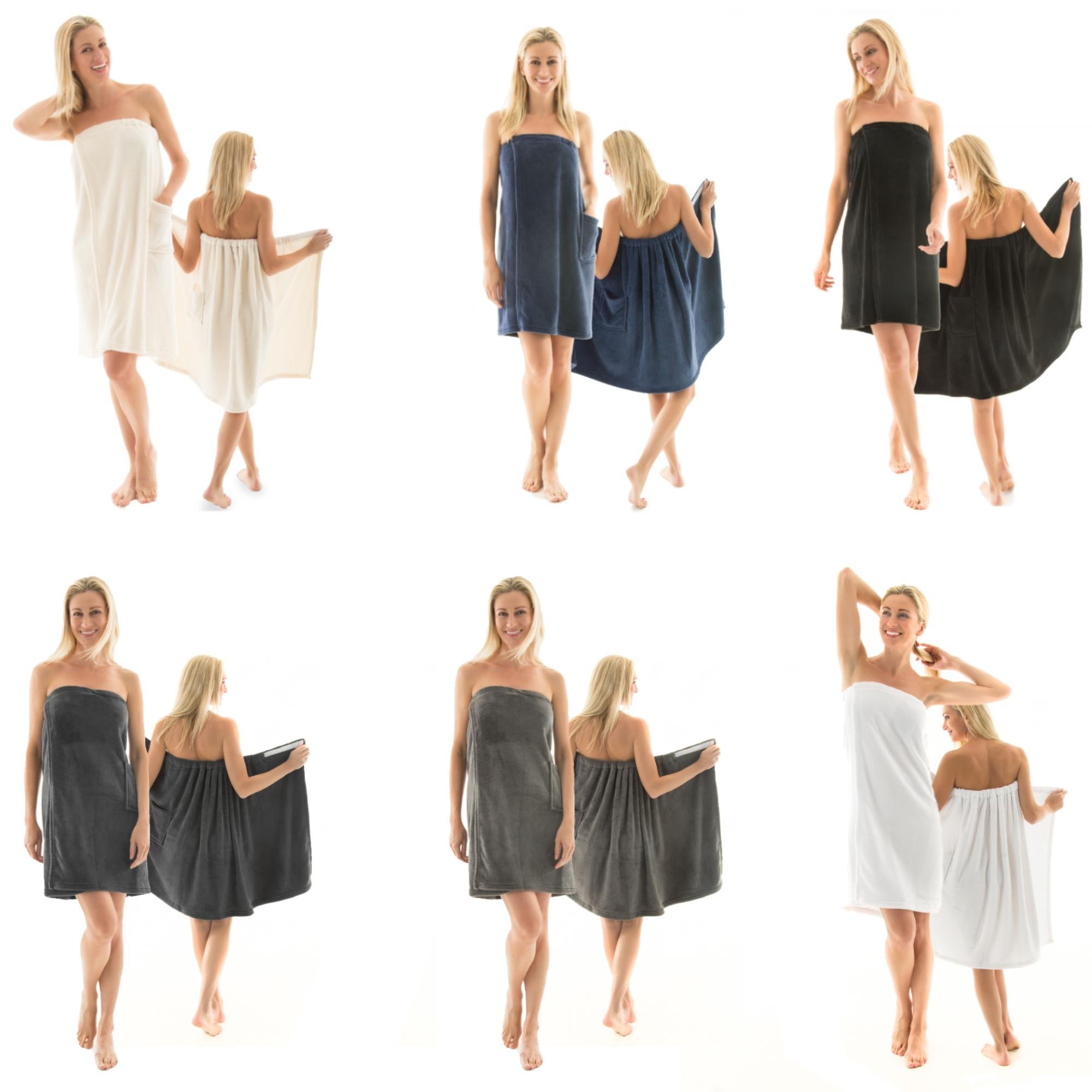 CelinaTex Samoa damski kilt do sauny, rozmiar L/XL, antracyt, mikrofibra, do sauny