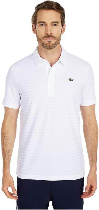 Lacoste Mens Sport Short Sleeve Jacquard Techincal Polo Shirt