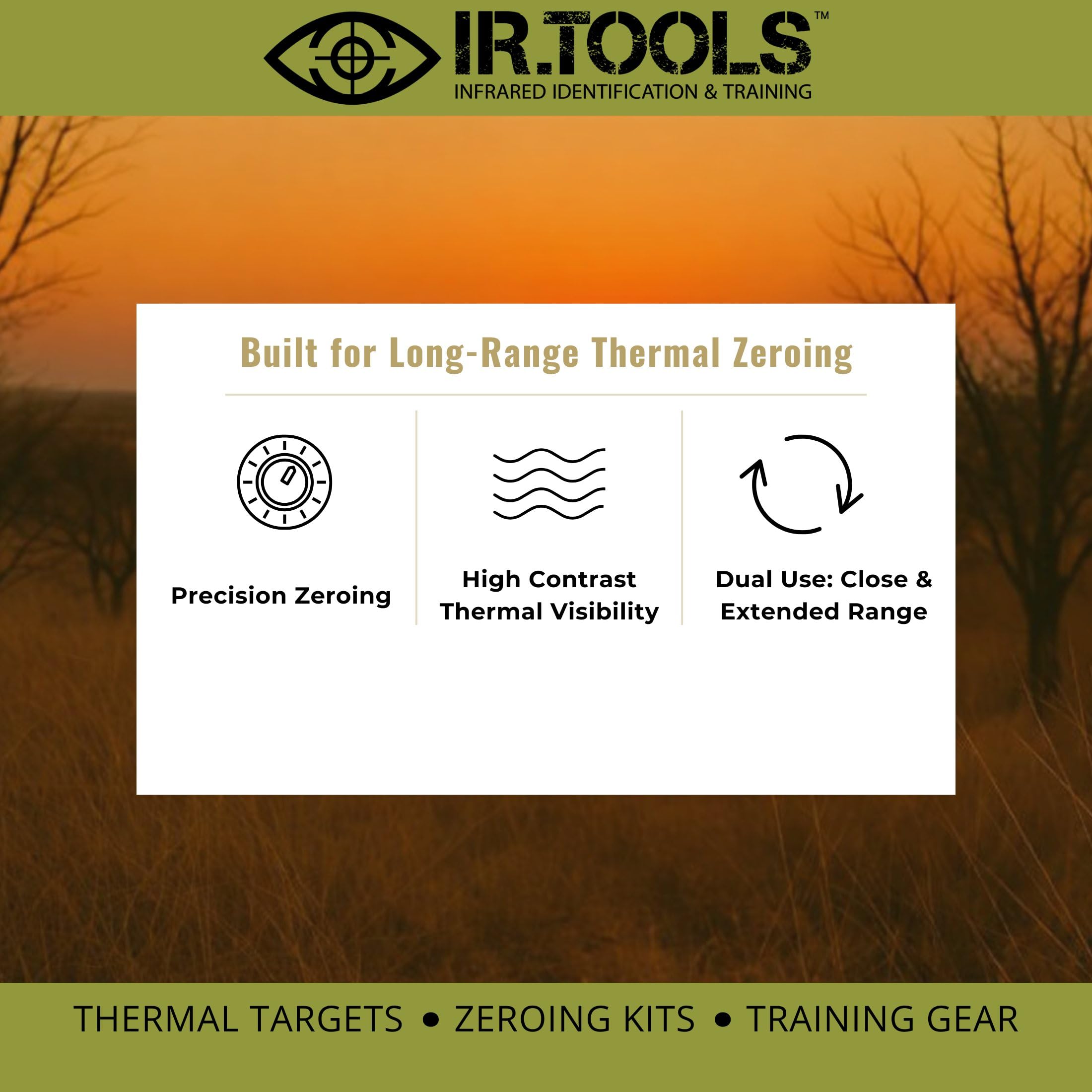 IR.Tools - Pasta térmica para poner a cero alcance térmico, rango de 100 metros, paquete de 10