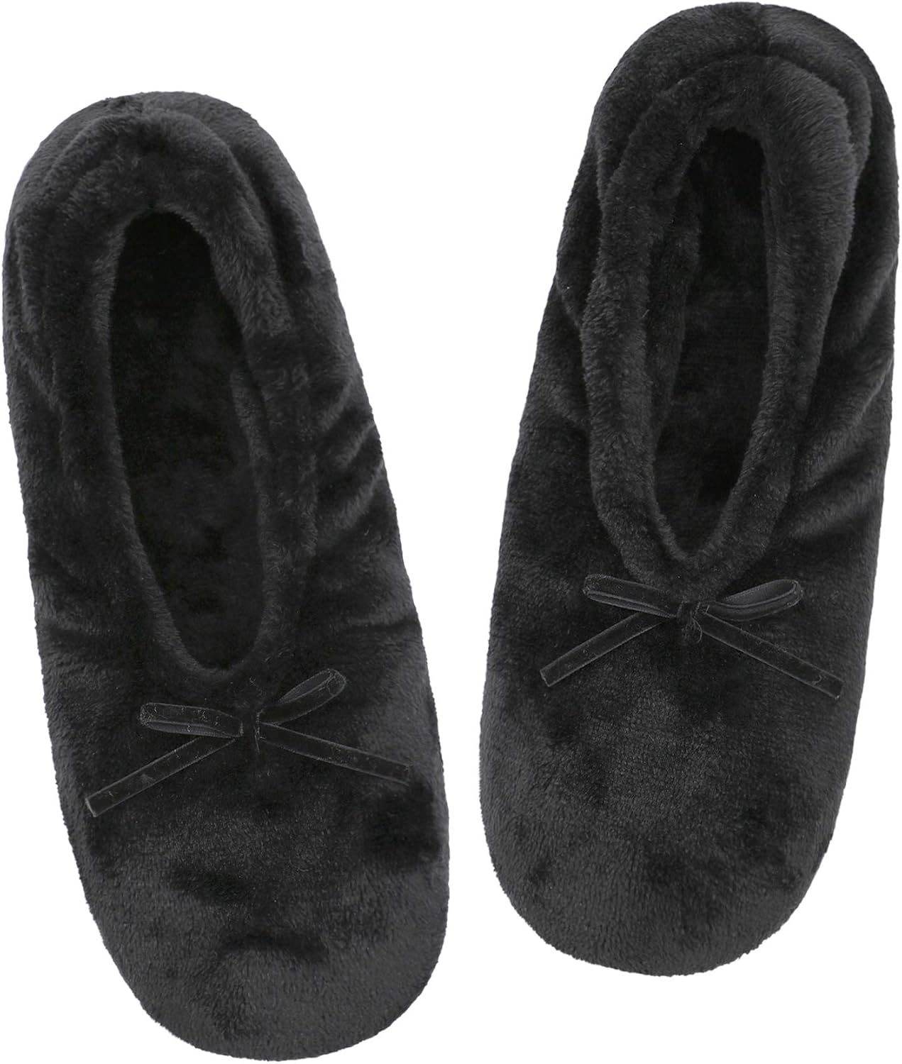 Panda Bros Women's Ballerina Slipper Socks - One Pair Anti-Skid Comfy Warm Ballet Style House Slippers for Indoor Home, Winter, Wedding, and Birthday Gifts for Women