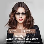 Smart Glasses for Women Men, Bluetooth Audio Glasses, Blue Light Glasses,Open Ear Sound Mic & Speakers, Magnetic Charging, Color-Changing Polarized Smart Sunglasses Lenses, Voice Assistant(Silver