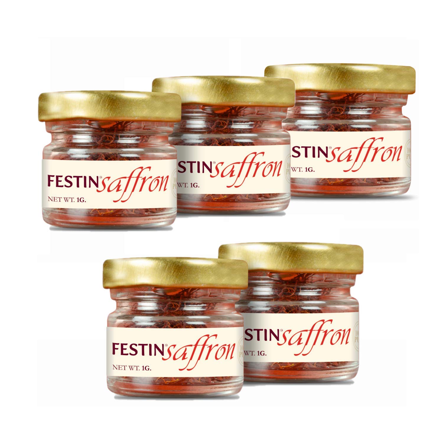 FESTIN Saffron, Finest All Red Kesar Threads - 5 gm