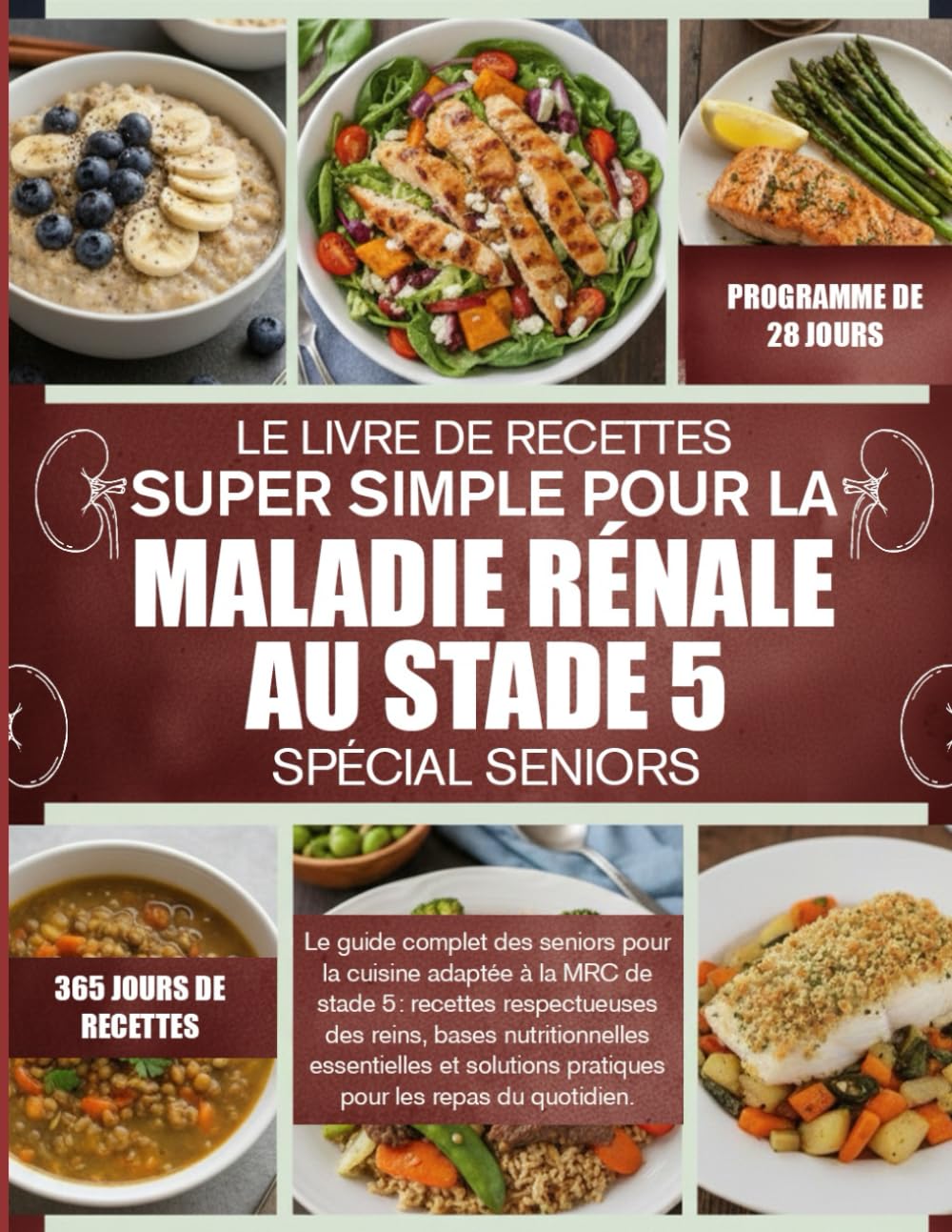 LE LIVRE DE RECETTES SUPER SIMPLE POUR LA MALADIE RÉNALE AU STADE 5 – SPÉCIAL SENIORS: Le guide complet des seniors pour la cuisine adaptée à la MRC ... nutritionnelles essentielles et solutions