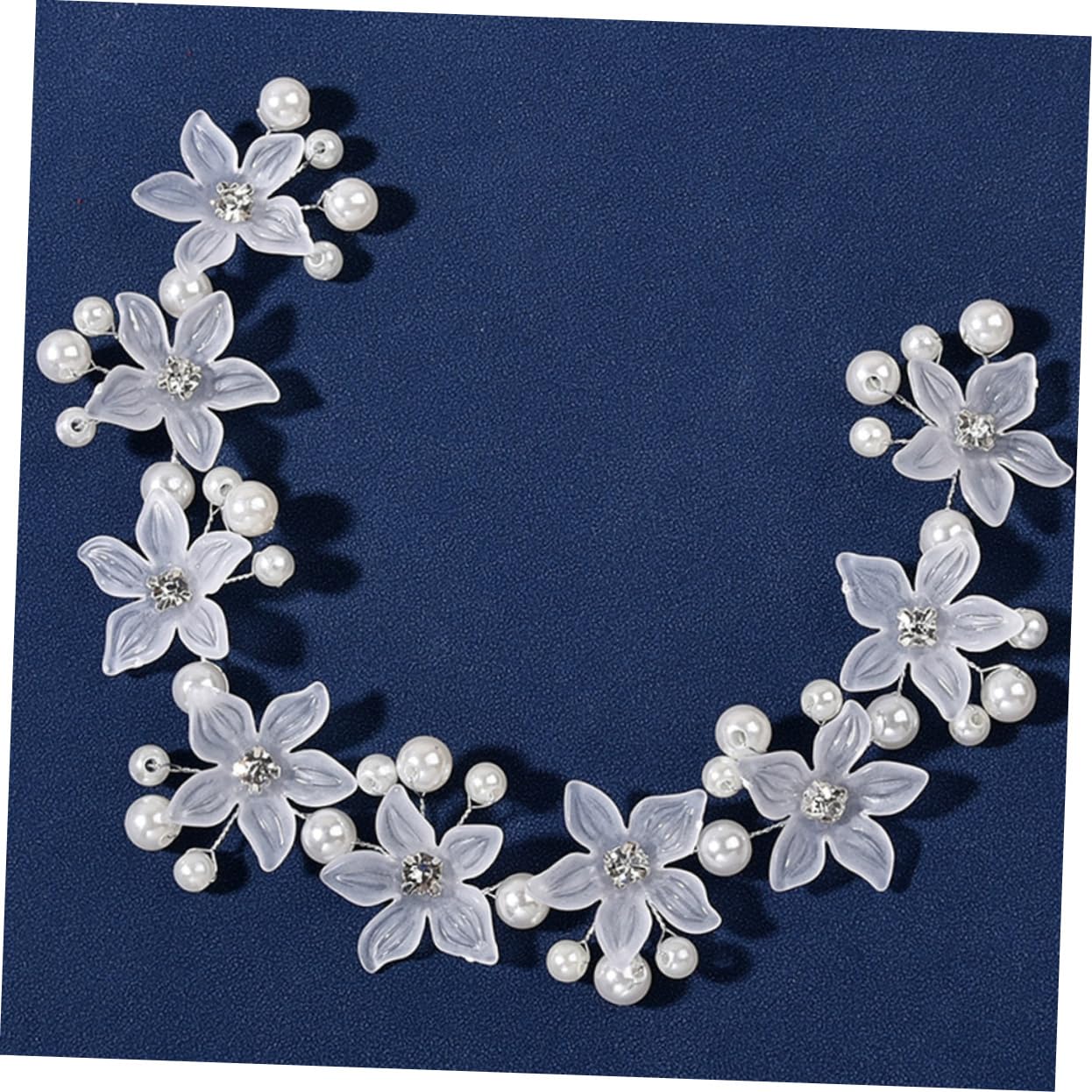 Beavorty 4juegos Diadema De Perlas Flores y Horquillas Para Novias y Fiestas Accesorio De Cabello Elegante y Delicado Para Mujeres
