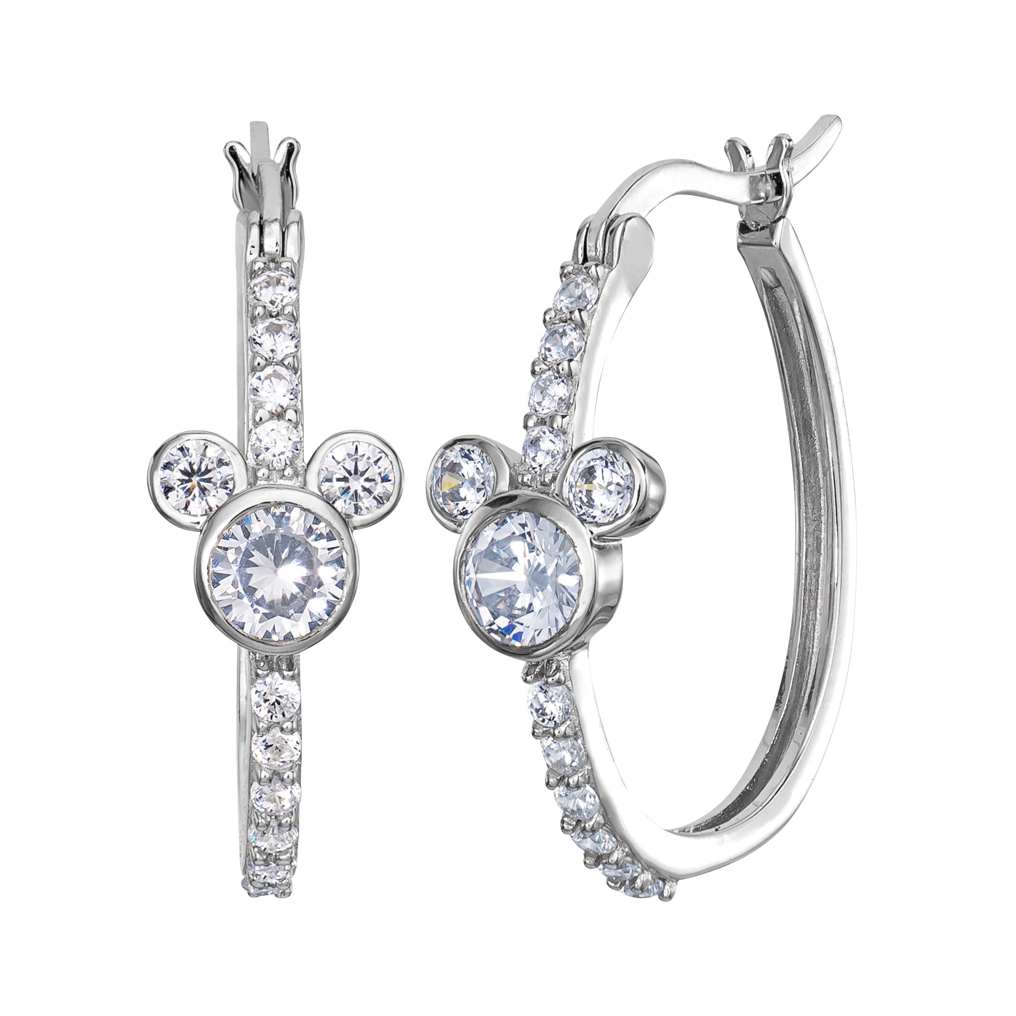 Disney Jewelry for Women Mickey or Minnie Mouse Creolen Sterlingsilber Zirkonia