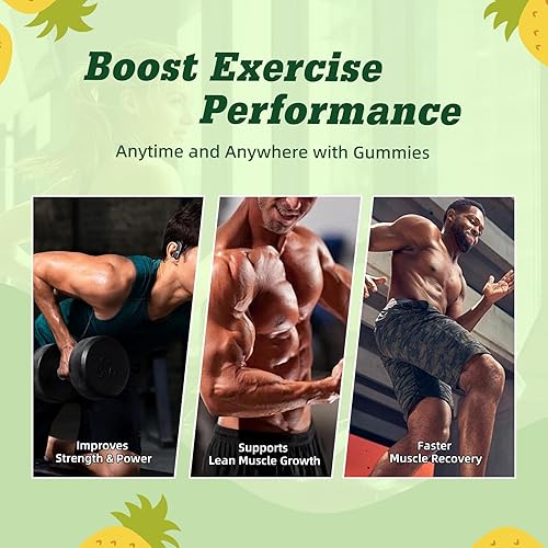 Miniatura 7 de Gomitas EAA 120 gomitas (piña), aminoácidos esenciales - Los 9 aminoácidos esenciales (EAA) y todos los aminoácidos de cadena ramificada (BCAA), sin