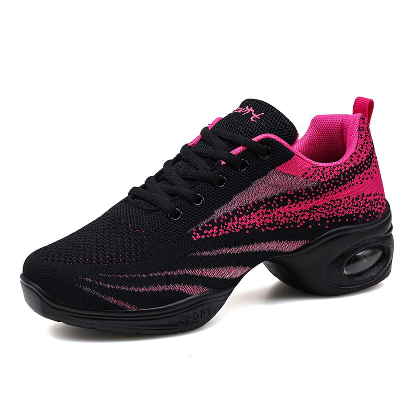 Zapatos de danza para mujer, zapatos de jazz, modernos, danza, gimnasia, zapatillas de deporte, cómodas, para caminar, fitness