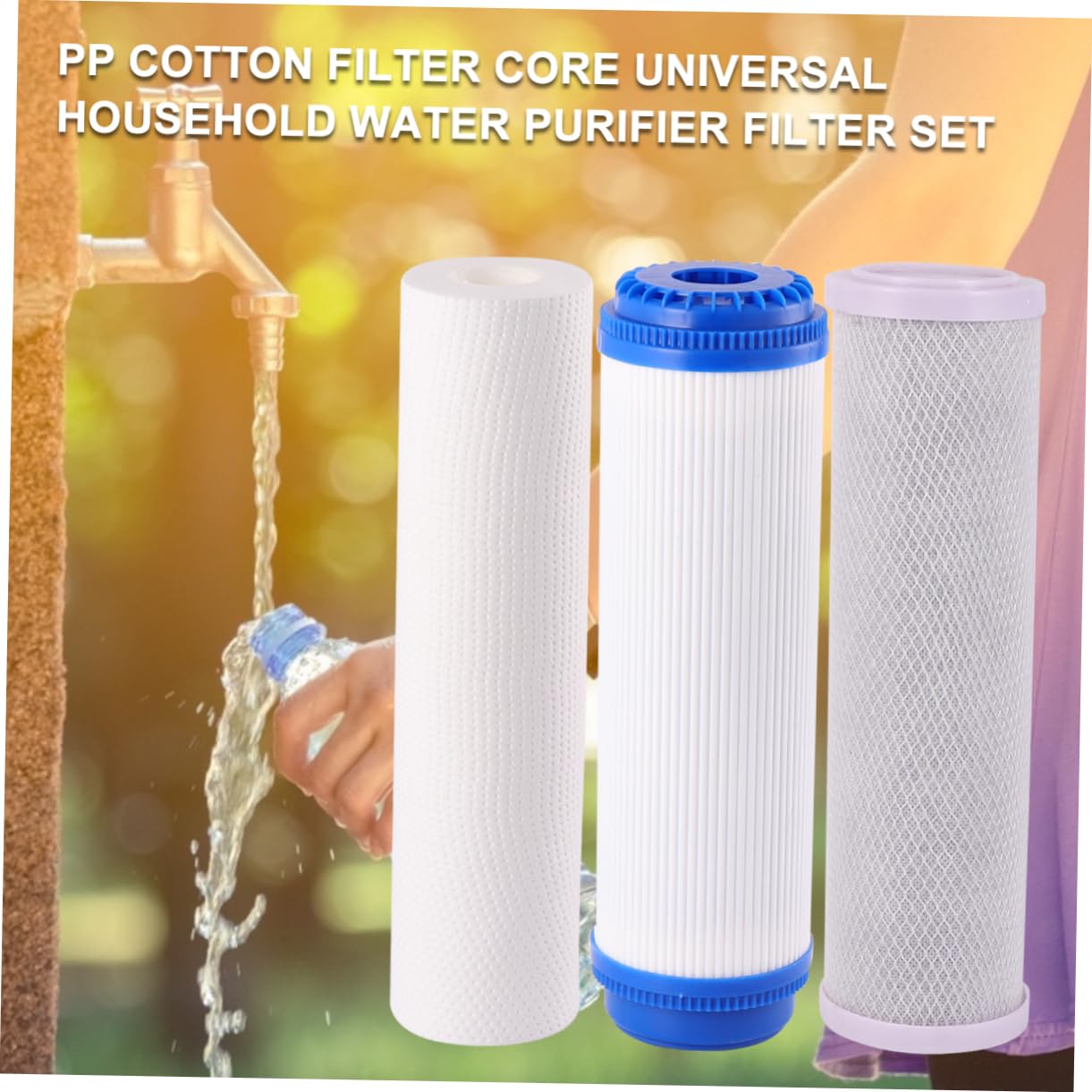 Cartuchos Filtro De Agua Pp Purificador De Hogar Núcleo Algodón Filtración