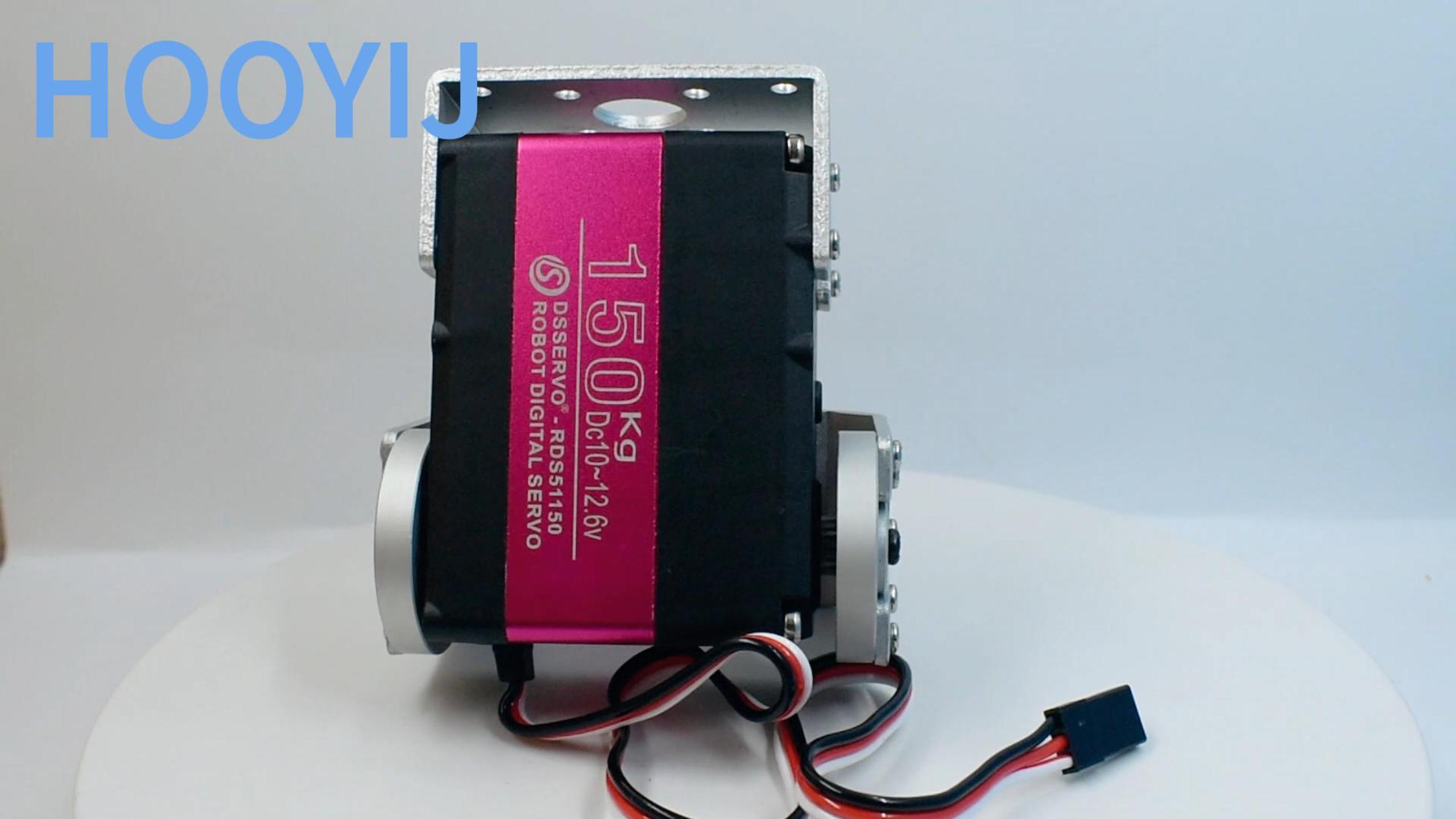 Amazon | 150KG デジタル RC サーボ、RDS51150 デュアルシャフト 12V