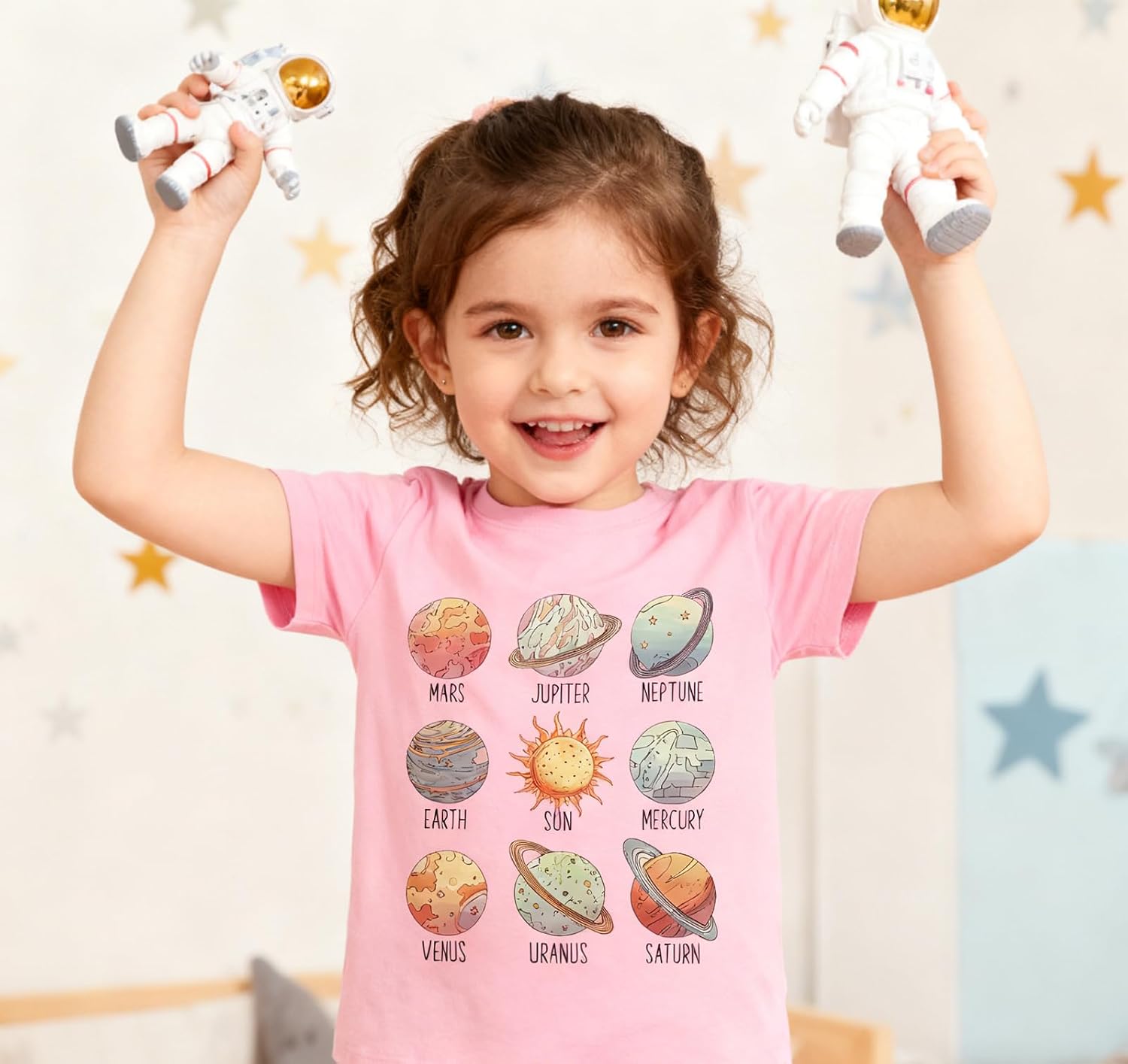 Todder Boys Girls Shirt Solar System Short Sleeve Tshirts Cowgirl Boots Tees Kitty Lover Tomatoes Top 2-7 Years