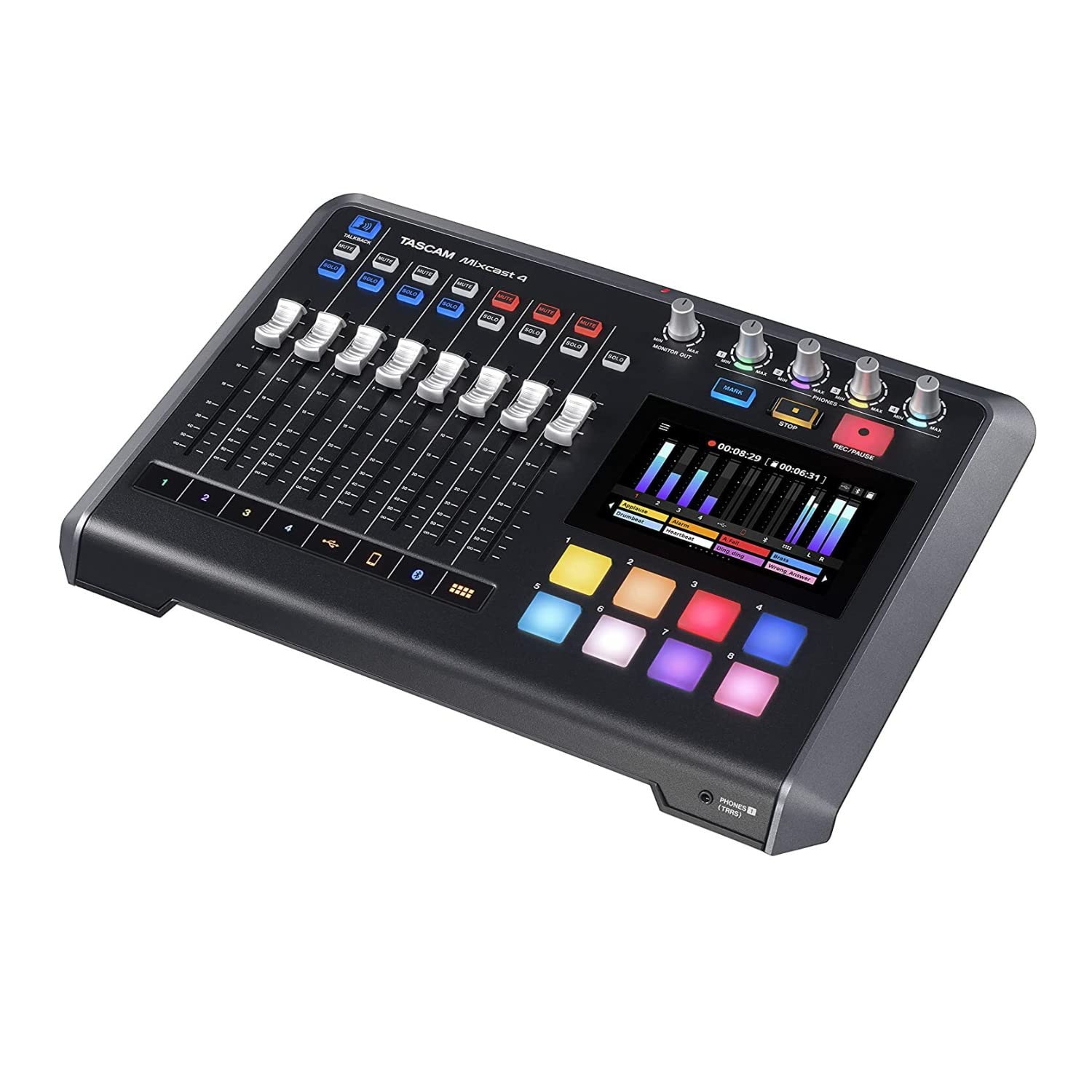 Tascam Mixcast 4 Podcast Station Bundle with Mixcast 4