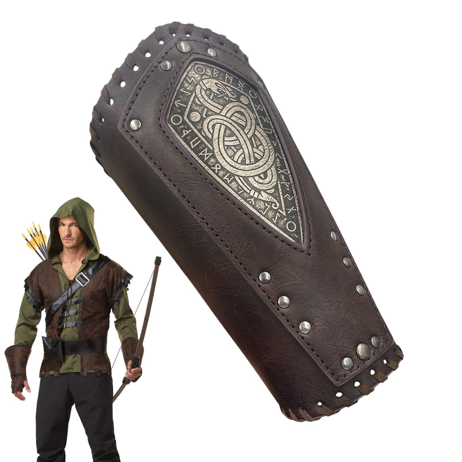 Brassards En Cuir Médiévaux Pour Cosplay Viking Ou Costume Larp