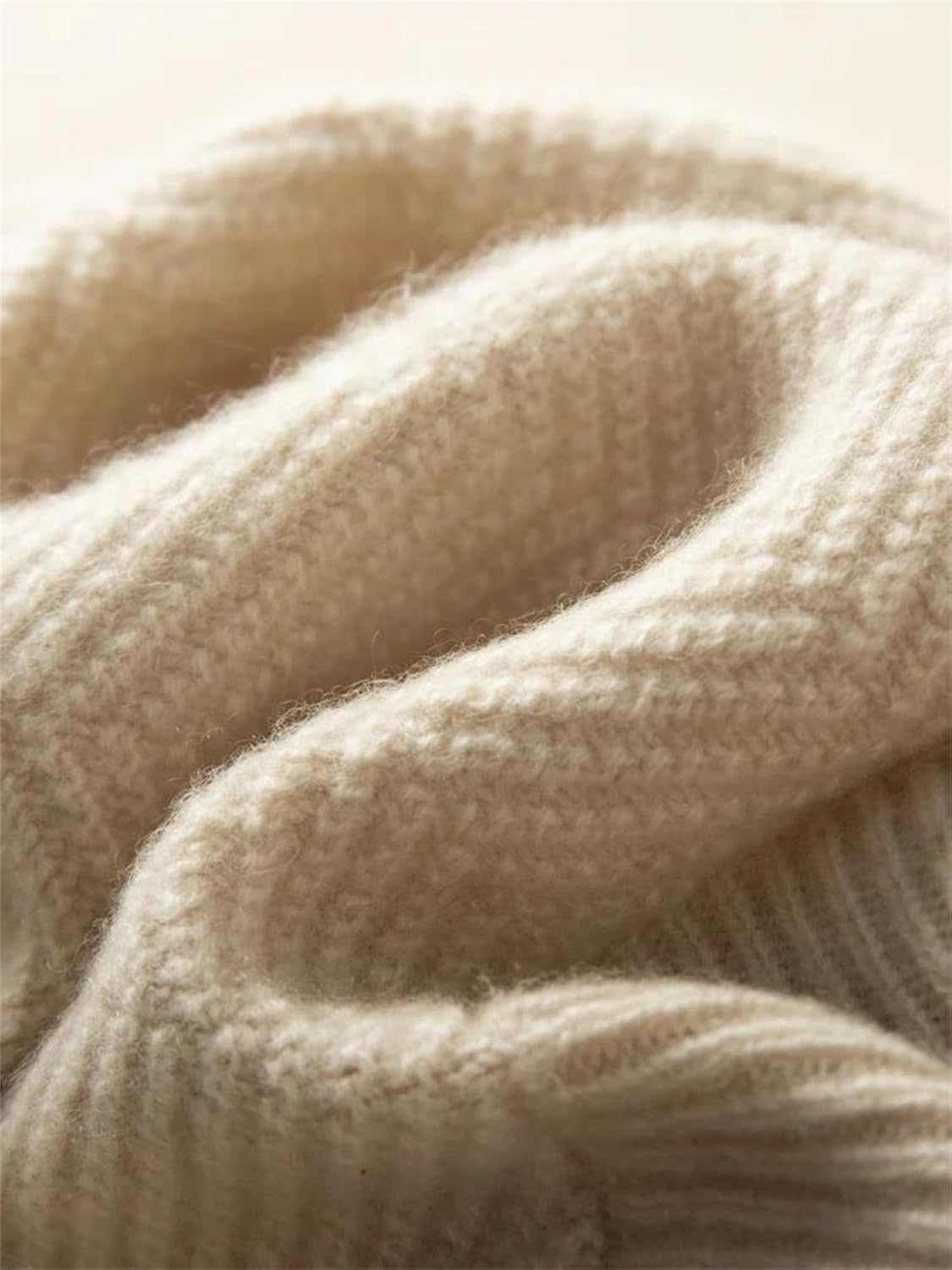 Unisex Soft Casual Cold Weather Knit Hat Fall Winter Thick Warm Solid Color Beanie Slouchy No Brim Skull Caps