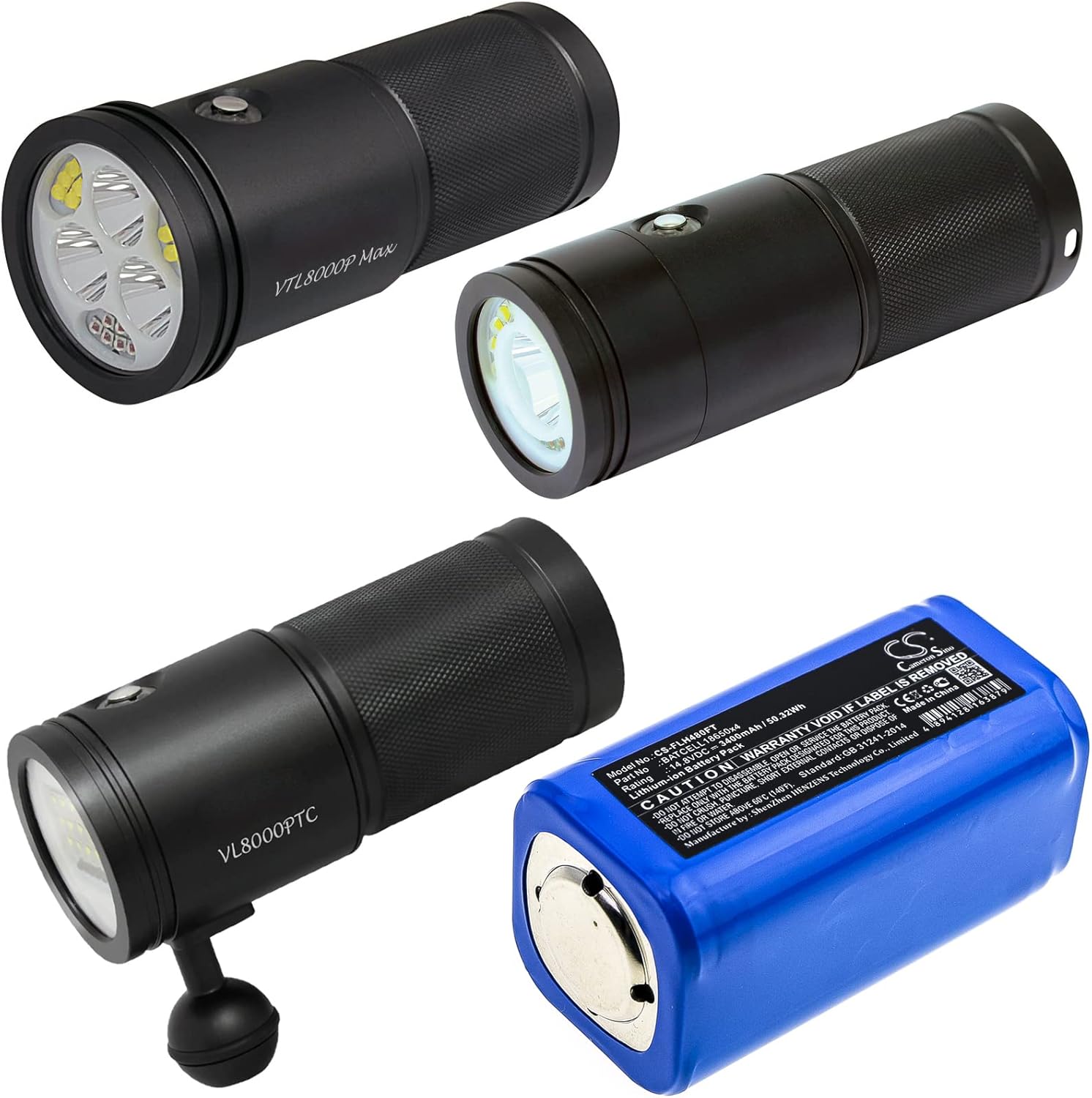 Cameron Sino Battery for Bigblue TL4000P, TL4500P, TL4800P, VL10000P, VL5800P, VL6500-TC, VL7200-TC, VL7500P, VL8000P-TC, VL8300P, VL9000P, VTL5500P, VTL8000P, VTL8000P-MAX 3400mAh