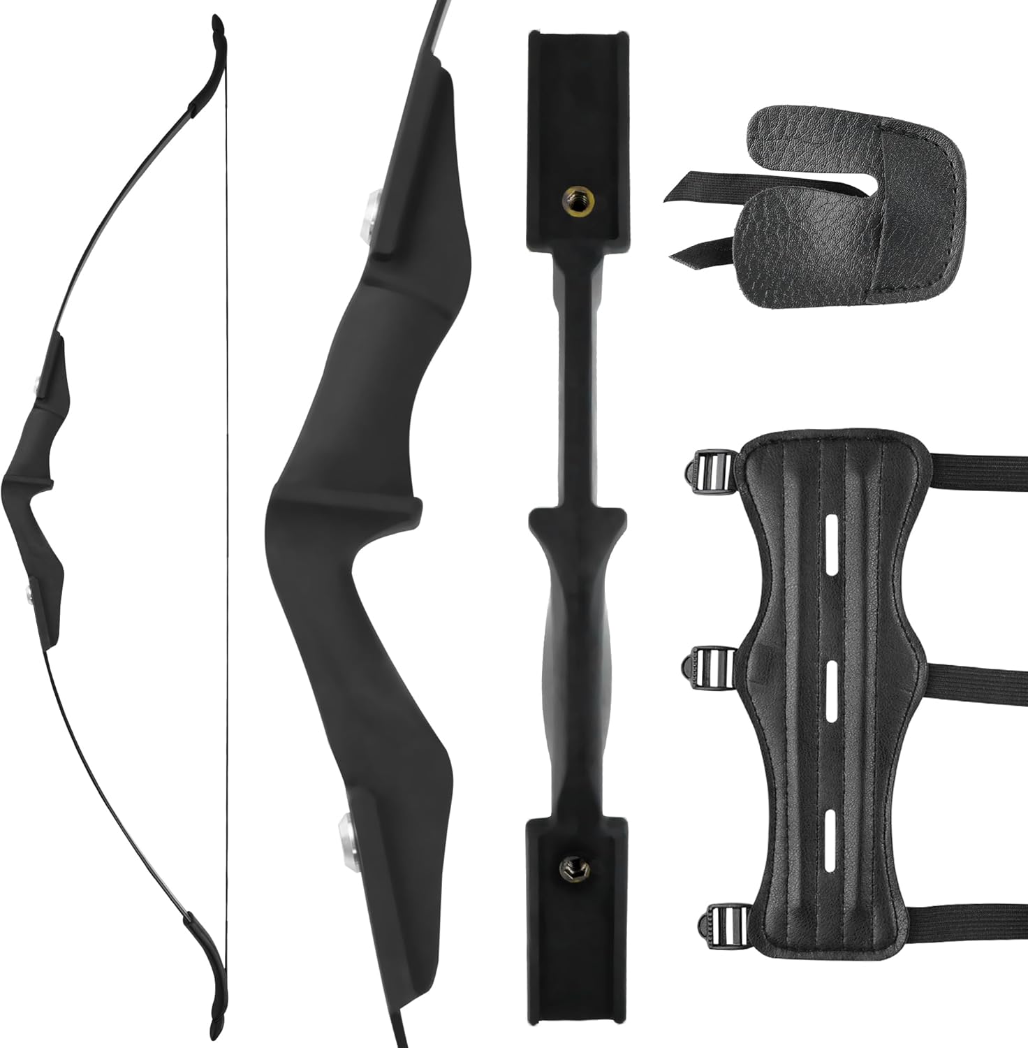 30/40LBS Recurve Bow kit Ambidextrous Takedown Bow and Arrow Set Beginner Archery Equipment Set for Shooting