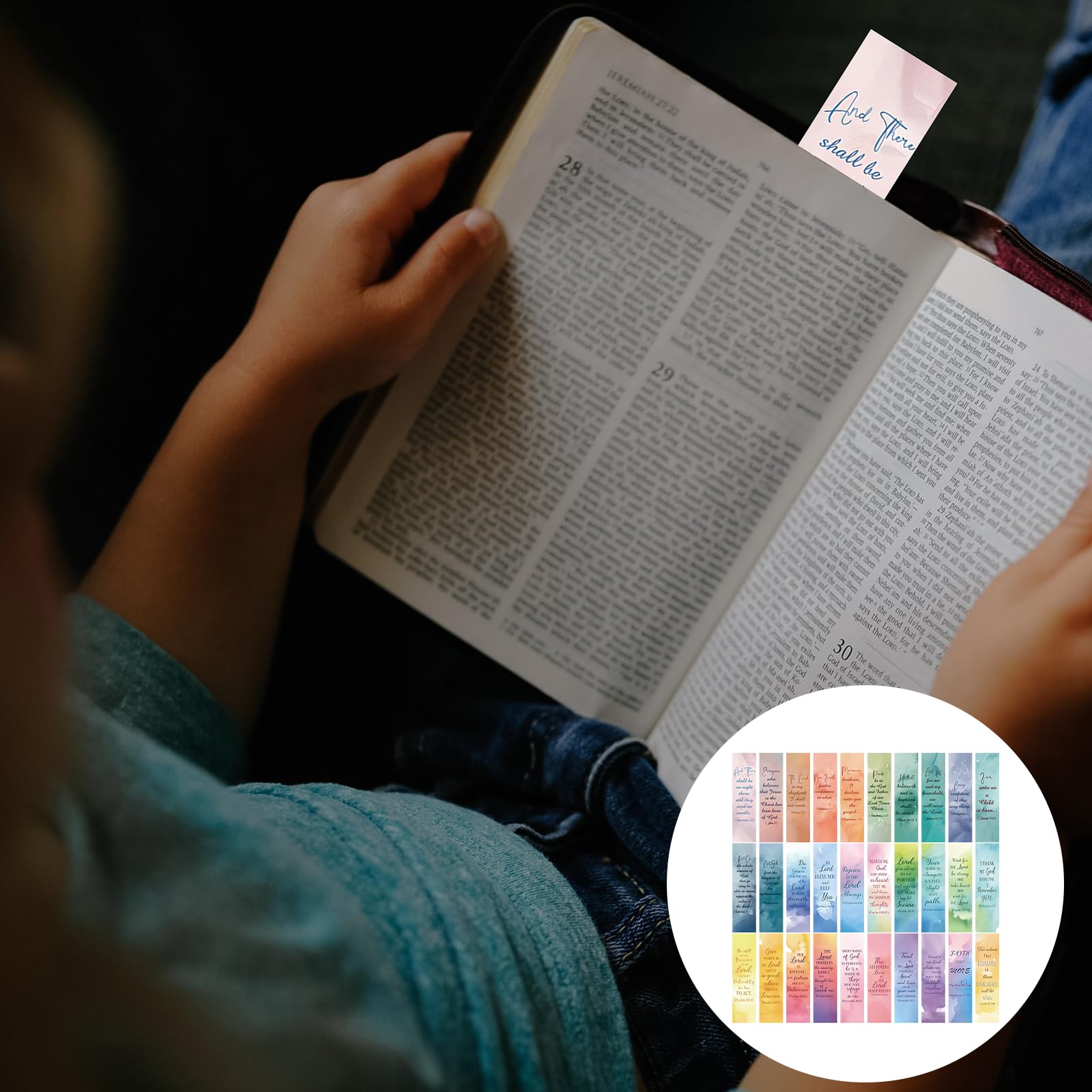 atnayo Bible Study Journal, The 52 Week Bible Study for Women Notebook and 30 Bookmarks, Pink - Image 4