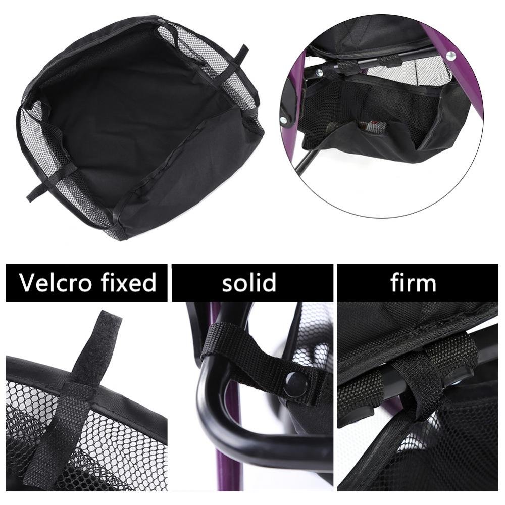 Cesta para cochecito de bebé, cochecito de bebé, cesta colgante inferior, bolsa organizadora inferior para cochecito de bebé, organizador de accesorios de red de malla