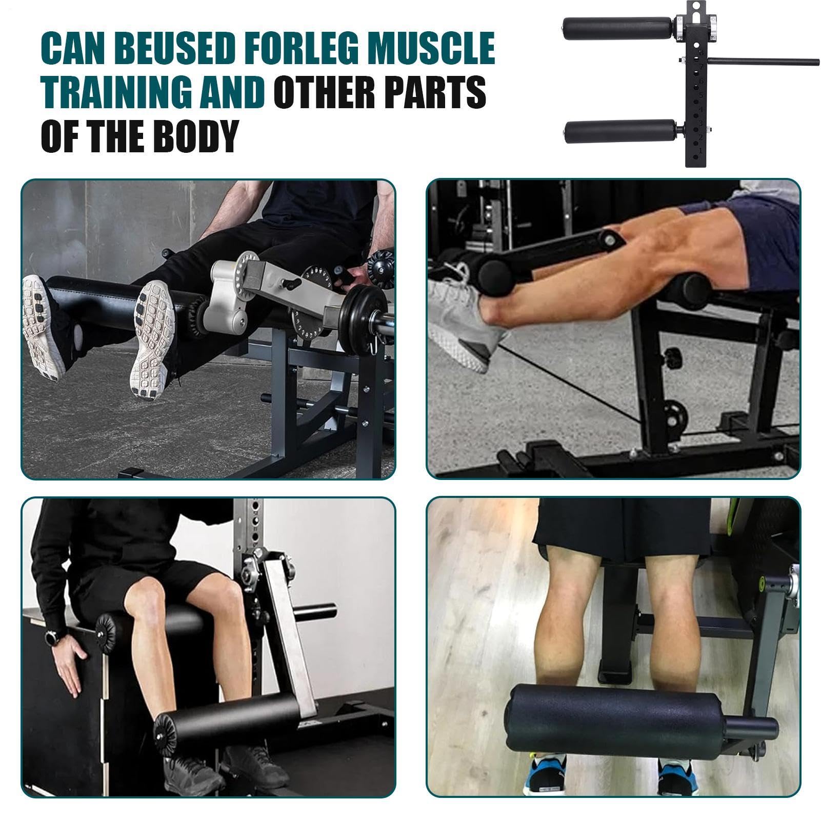 Máquina de Curl de piernas con extensión y Curl depiernas. Accesorio Ajustable. Máquina de Curls de piernas Sentado. Capacidad máxima de 120 kg para Entrenar los músculos de laspiernas (18 mm/26 mm)
