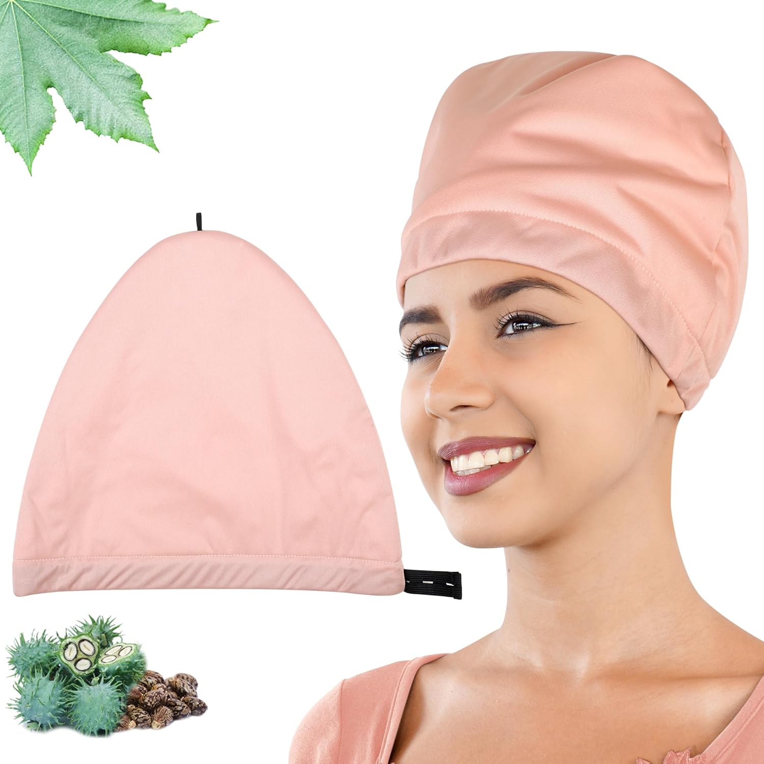 Leekalos Castor Oil Pack Wrap For Head,Reusable Organic