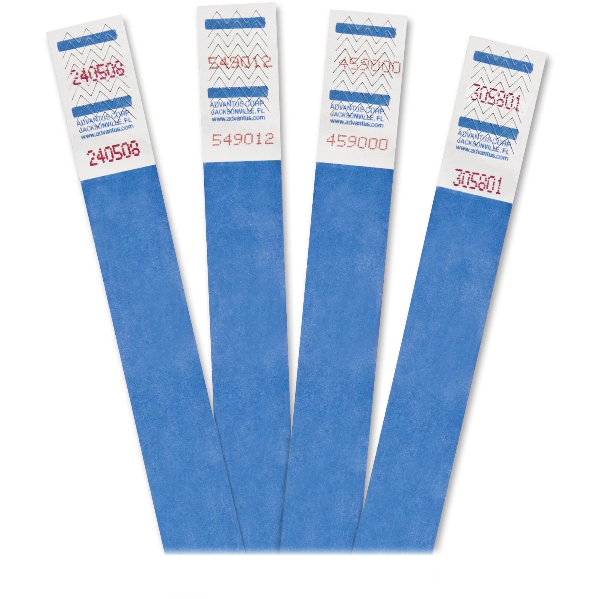 Lanyards de cou et bracelets d'identification bleus pack de 500