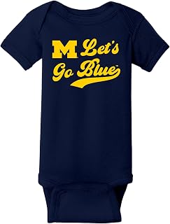 UGP Campus Apparel NCAA University Let's Go Blue Sports Team Creeper