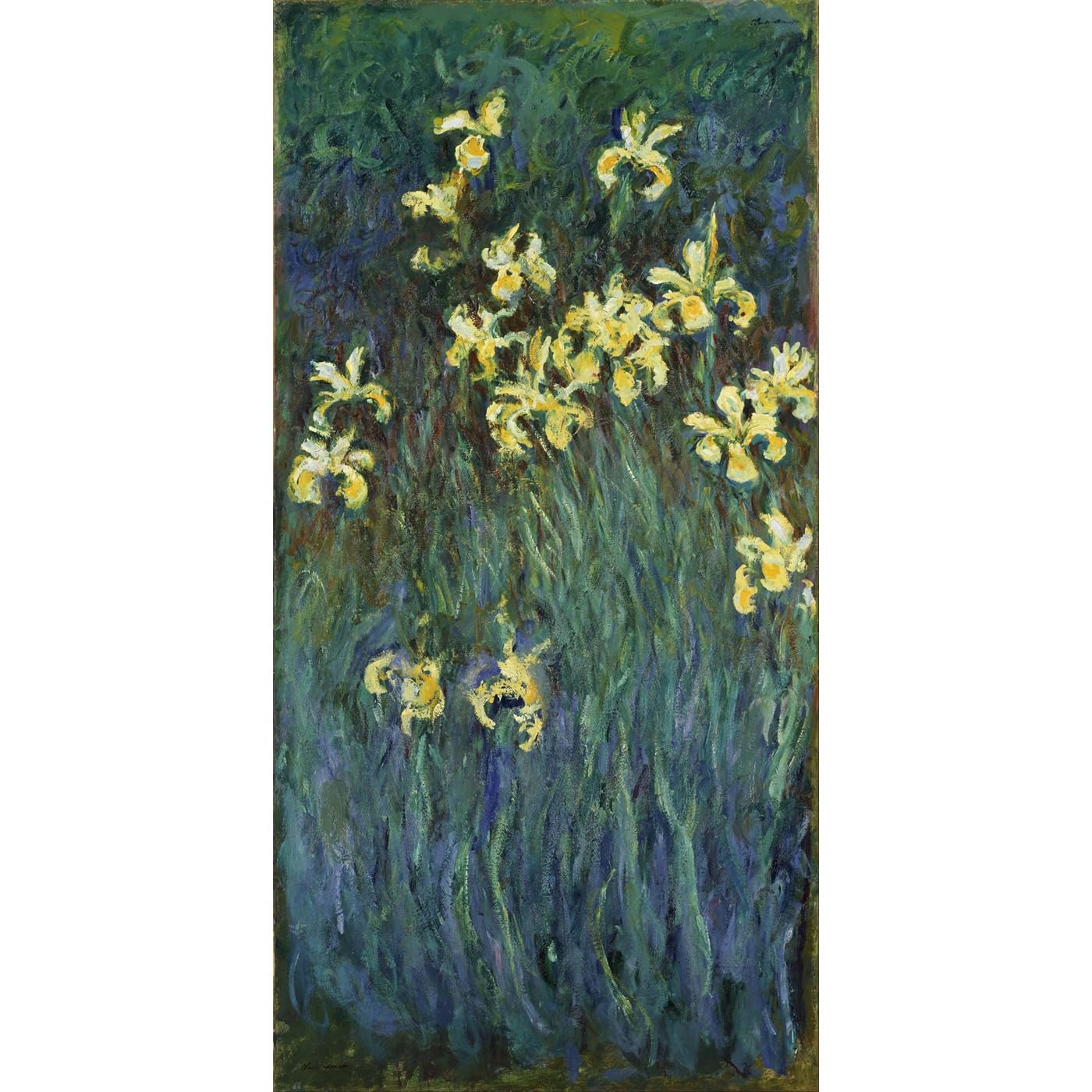 Monet Iris jaunes impression Giclée grand format haut de gamme