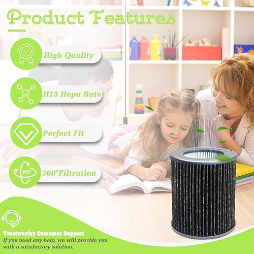 Miniatura 5 de FODACEL Filtro PECO-HEPA, compatible con los purificadores de aire Molekule Air Mini y Air Mini+, sistema de filtración de alta eficiencia, 1 paquete