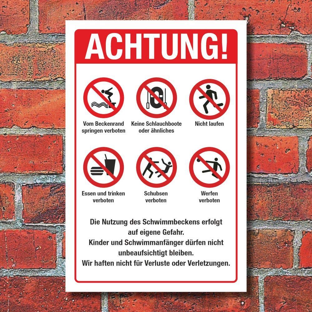 Werbepunkt Schild "Geschlossene Gesellschaft" – 3 Mm Alu-Verbund, 300 X 200 Mm, Wetterfest & UV-bedruckt