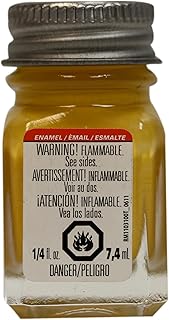 Testors 1114TT Enamel Paint, 0.25 Oz, Gloss Yellow